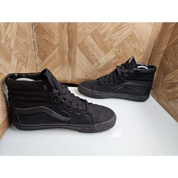 Vans Women's Off The Wall Skateboard Hi-top Classic Black Shoes Size 7.5 659 - Picture 6 of 11